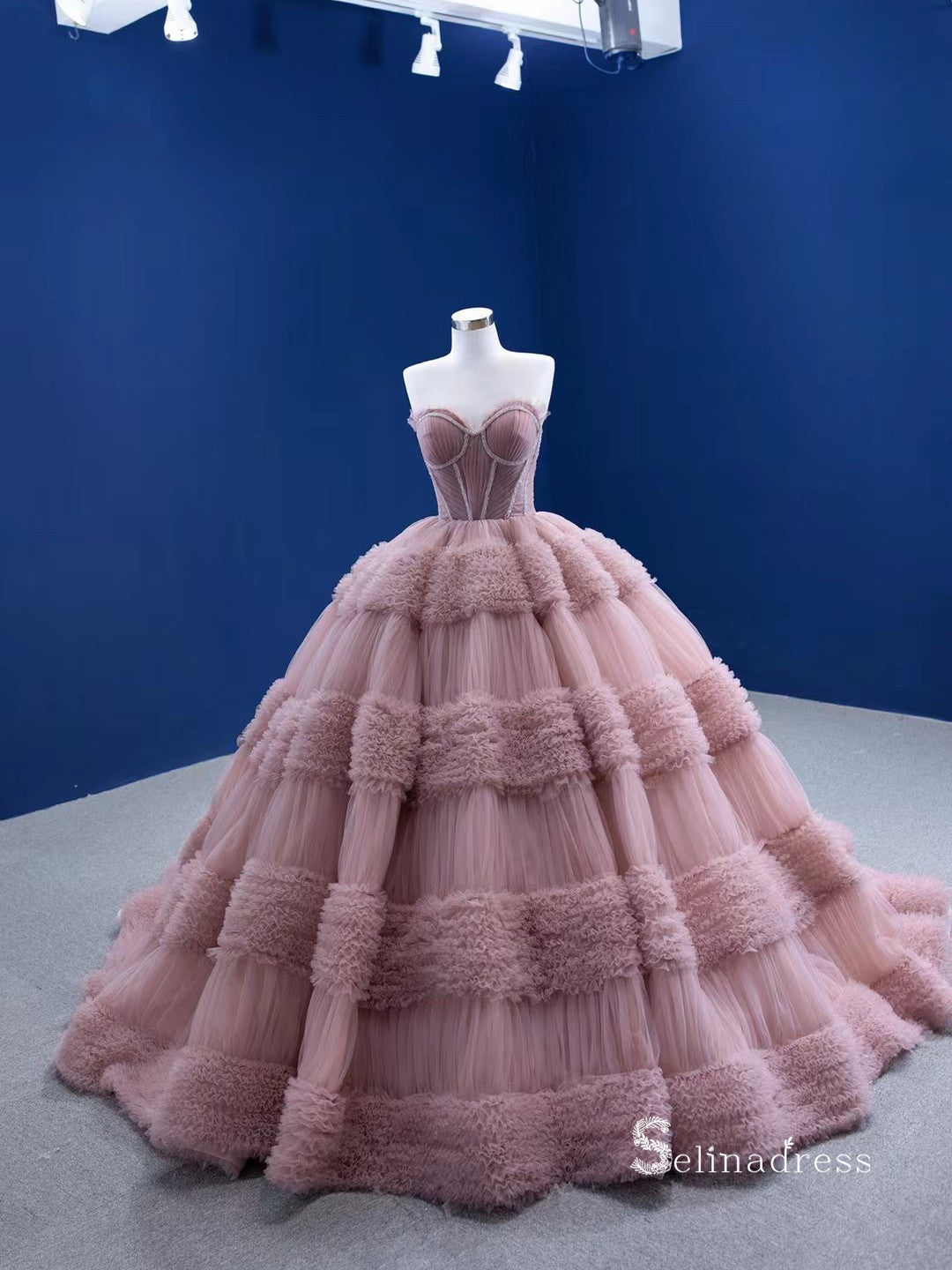 Beautiful Dusty Pink Prom Dresses Off The Shoulder – alinanova